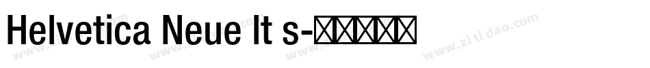 Helvetica Neue lt s字体转换